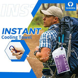 Sukeen 4 Pack Cooling Towel (40"x12"), Ice Towel, Soft Breathable Chilly Microfiber Towel for Yoga, Sport, Running, Gym, Workout, Camping, Fitness, More Activities