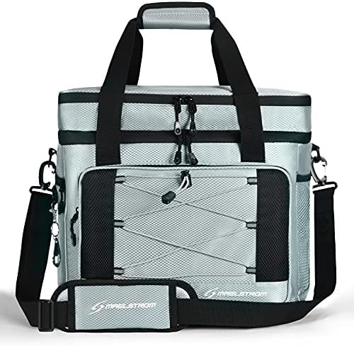 Maelstrom Soft Cooler Bag,Collapsible Soft Sided Cooler,24/30/60/75 Cans Beach Cooler,Ice Chest,Large Leakproof Camping Cooler,Portable Travel Cooler for Grocery Shopping,Camping,Road Trips
