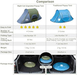 Night Cat Pop-up Camping Tent: 1 Person Tent Waterproof Instant Easy Setup Outdoor Tent