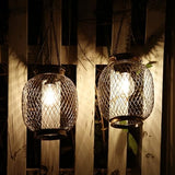 Solar Lanterns Outdoor Waterproof,Collasis Vintage Hanging Solar Lights Outdoor IP65 Waterproof Decorative Lanterns Lighting for Yard Garden Patio Pathway Gazebo Decor,Copper,2 Pack