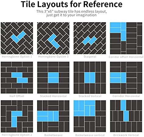 Art3d 102-Piece Peel and Stick Wall Tile for Kitchen Backsplash, Bathroom, Fireplace, 3in. × 6in. Stick on Subway Tile Stone Beige