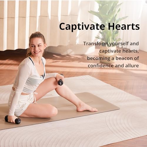 Portzon Weights Dumbbells 10 Colors Options Compatible with Set of 2 Neoprene Dumbbells Set,1-15 LB, Anti-Slip, Anti-roll, Hex Shape