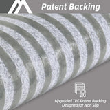 COSY HOMEER Edging Stair Treads Non-Slip Carpet Mat 28inX9in Indoor Stair Runners for Wooden Steps, Edging Stair Rugs for Kids and Dogs, 100% Polyester TPE Backing (15pc, Grey)