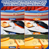 Fiberglass Boat Repair Kit (Color Match), Marine Fiberglass Repair Kit for Boats, Gel Coat Repair Kit for Boats, Epoxy Filler for Boats, Fiberglass Repair Kit Fix Holes, Chips, Pits, Cracks