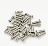 100pcs M3-0.5x3mm Phillips Flat Head Machine Screws, Stainless Steel 304 (18-8), UNC Coarse Thread, Countersunk Head Machine Screws