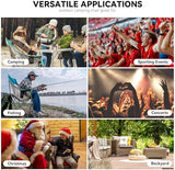 Oversized Camping Chair for Adults – Heavy Duty Folding Chair with Cup Holders, Storage Pocket & Carry Bag – Outdoor Padded Camp Chair for Camping, Backyard, Fishing & Sports – Supports 400lbs