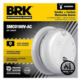 First Alert BRK Interconnect Hardwire Combination Smoke & Carbon Monoxide Alarm with Battery Backup & Voice Alerts, 1-Pack