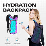 Sojourner Rave Hydration Pack - Hydration Backpack - Hydropack with 2L Bladder - Water Backpack for Festivals, Hiking, Running, Biking and More