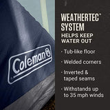 Coleman Skydome XL Family Camping Tent, 8/10/12 Person Dome Tent with 5 Minute Setup, Includes Rainfly, Carry Bag, Storage Pockets, Ventilation, and Weatherproof Liner, Blue Nights