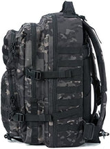 REEBOW GEAR Military Tactical Backpack Large Army 3 Day Assault Pack Molle Bag Backpacks (Black Camo)