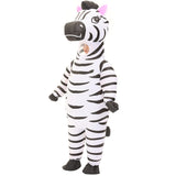 Arokibui Inflatable Zebra Costume Funny Blow up Animal Costume for Cosplay Party Christmas Halloween Suit Festival Suit Jumpsuit