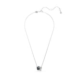 Swarovski Swan Pendant, Swan, Black, Rhodium Finish