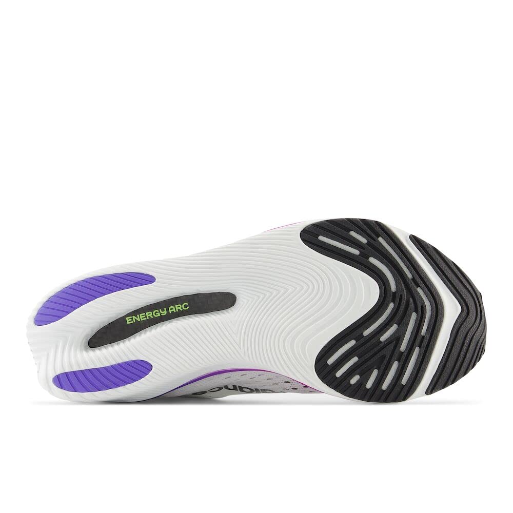 New Balance Women's FuelCell SuperComp Pacer V1 Running Shoe, White/Electric Indigo/Thirty Watt, 8.5 Wide