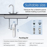 Waterdrop Under Sink Water Filter, Under Sink Water Filtration System, 2 Years or 16K Gallons, 0.01 Micron Ultra Filtration for Baçtёria Reduction, Reduces Lead, Chlorine