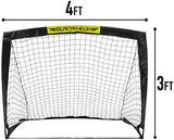 Franklin Sports Blackhawk Backyard Soccer Goal - Portable Pop Up Soccer Nets - Youth + Adult Folding Indoor + Outdoor Goals - Multiple Sizes + Colors - Perfect for Games + Practice