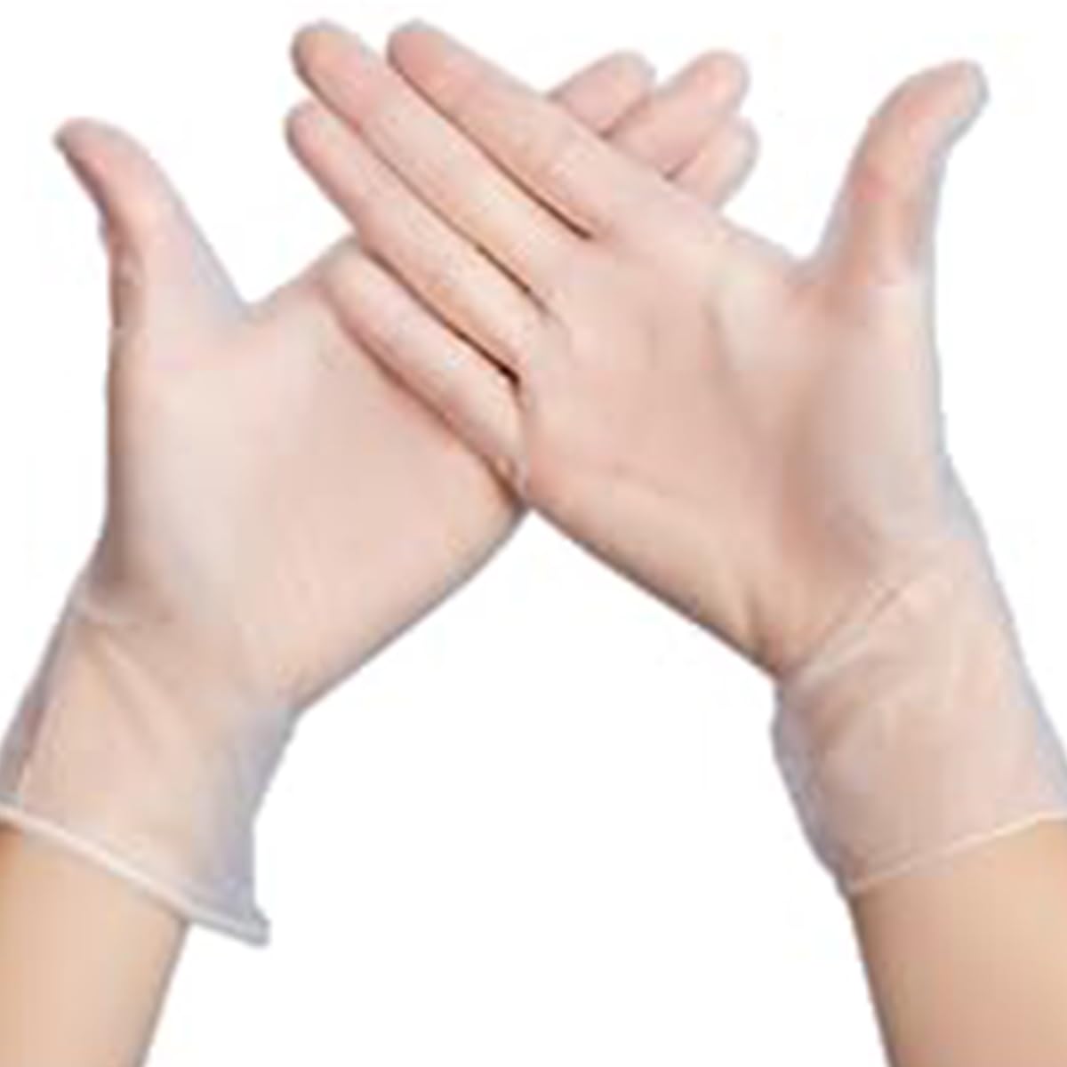 Jointown Basic Medical Vinyl Exam Gloves Disposable Latex Free Medium, Powder-Free, Clear Food Safe Gloves, Vgpf3002, (Case of 1,000) Medium