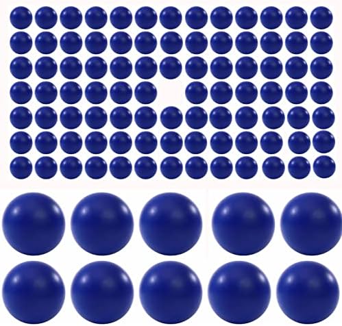 100 X 68 Cal. Hard Nylon Projectiles 68 Caliber Plastic Paintball Ammo Kinetic Rounds Fit for Byrna SD, Salt Supply S2 and T4E HDR Non Lethal Rubber Ball for Target Practice and Home Defense