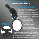 Bike Mirrors,Bike Bar End Mirror, HD Glass Convex Lens Bicycle Rearview Mirror, Safe Cycling Rearview Mirror, Easy to Install