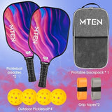 Pickleball Paddles, USAPA Approved Fiberglass Surface Pickleball Set with Pickleball Rackets, Pickleball Paddles Set for Men Women