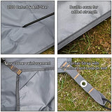 Hikeman Tent Footprint - Waterproof Camping Tarp, Heavy Duty Tent Floor Saver, Ultralight Ground Sheet Mat for Hiking, Backpacking, Hammock, Beach - Storage Bag Included(PU3000mm,300 * 300CM)