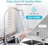 [Alkaline] 3 Pack Filter Replacement for All PUR®, PUR®PLUS Faucet Filtration Systems, Pur® RF-9999® Faucet Water Filter, NSF Certified, AQUA CREST