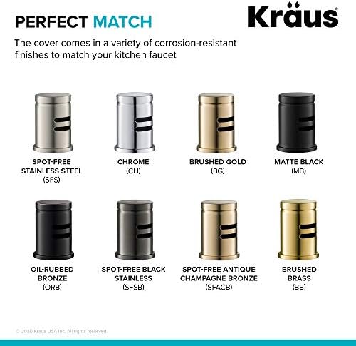 KRAUS Dishwasher Air Gap in Brushed Brass, KAG-1BB