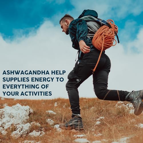 240 Capsules - 8 Month Supply - 7in1 Ashwagandha 8050mg - Combined with Fenugreek, Maca, Turmeric, Rhodiola, Ginger, and Black Pepper - Mood, Strength, Spirit and Energy Support Supplement