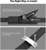 Ayaport Battery Tie Down Strap Battery Box Hold Down Kit 72”, Battery Tie Down Kit, with Stainless Steel Bracket & Screws Used for RV Battery, Accessories
