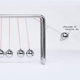 CERROPI Newtons Cradle Pendulum with 7 Balls, Classic Swing Newton Balance Ball, 30+ Sec Swingtime, Science Physics Gadget, Desk Toys & Office Gadgets for Desk Decorations