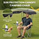 Simple Deluxe Portable Camping Chair, Lightweight Folding Chair for Camp, Outdoor Chair for Adults, Sports, Beach, Hiking, Backpacking, Garden