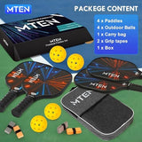 Pickleball Paddles, USAPA Approved Fiberglass Surface Pickleball Set with Pickleball Rackets, Pickleball Paddles Set for Men Women