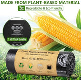 BLIKA Camping Toilet Bags Eco Absorbent Gel Set, Portable Toilet Bags with Gel, 8 Gallon, 30 Liter, Heavy Duty 1 Mil, Toilet Replacement Bags with Toilet Powder for Camping Outdoor Hiking