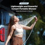 FLEXTAILGEAR Portable Shower Pump, Rechargeable Camping Shower, Outdoor Tiny Shower for Hiking, Waterproof Outdoor Camp Pump, Car wash, Pet Cleaning, Beach Vacations