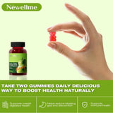 NEWELLME Apple Cider Vinegar Gummies B12 Multivitamin,ACV Supplement Gummy Vitamins,Vegetarian Supplement for Women & Men,Non GMO,Support Normal Energy Levels & Gut Health 60 Gummies (30Gummies) (30)