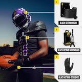 Nxtrnd Two Football Mouth Guard, Football Mouthpiece with Strap, Fits Adult & Youth (Black)