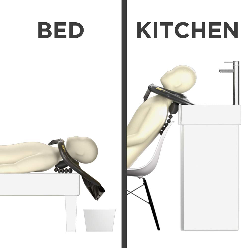 Mobile Salon - Portable Inflatable Rinse Basin for Washing and Cutting Hair at Home and in Bed Without a Salon Chair (Mobile Salon Professional)