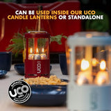 9-Hour White Candles for UCO Candle Lanterns, Long-Burning Candles for Outdoor, Camping, Prepping Supplies and Emergency Preparedness