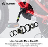 RoyalBaby Kids Bike EZ Freestyle Training Free Balance to Pedal Easy Learning Bicycle, 12-18 Inch for Toddlers to Big Kids
