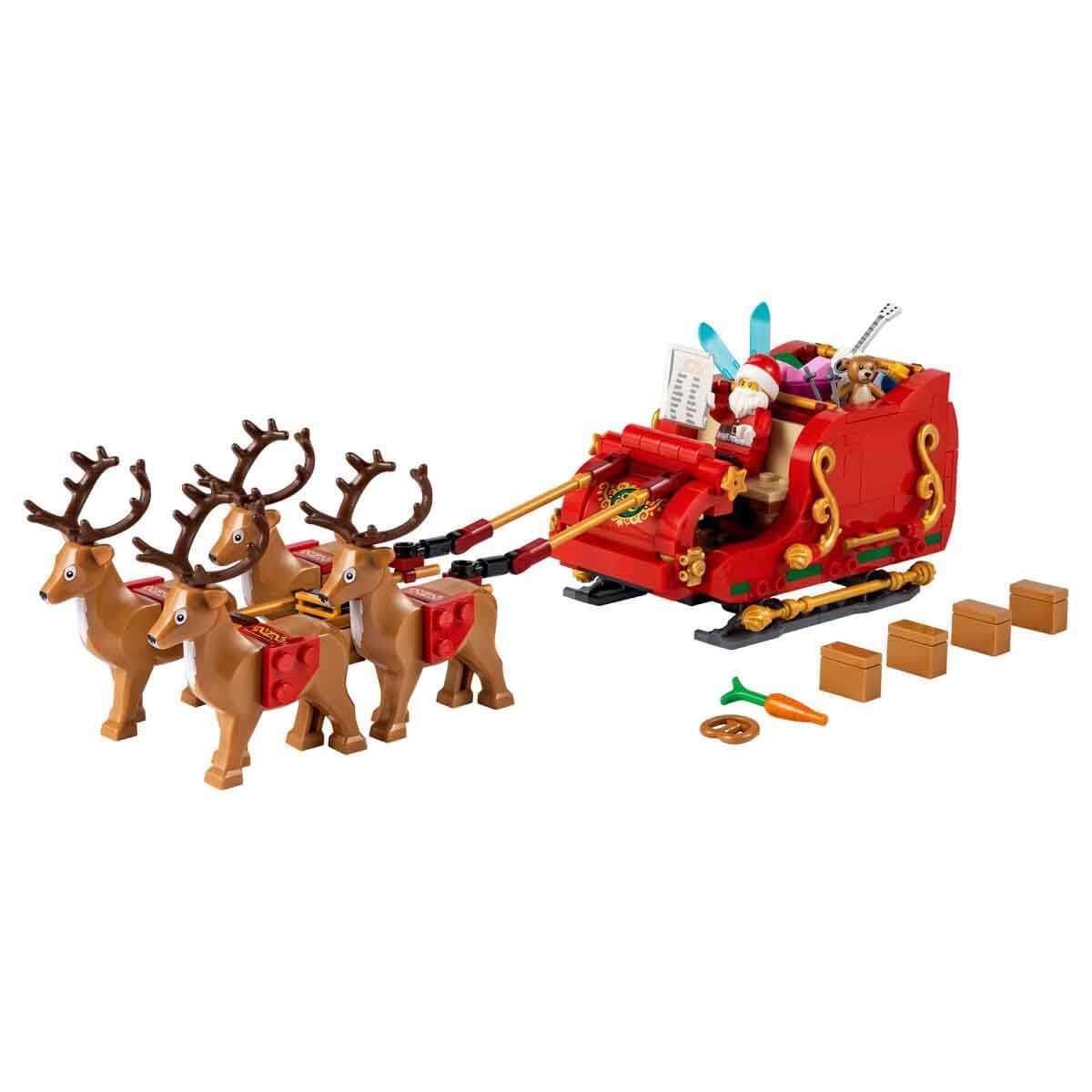 LEGO Santa's Sleigh - Building Toys for Kids, Boys & Girls, Ages 9+ - Indoor Christmas Decorations for Home W/Santa Claus Figurine & Reindeer - Gifts for Boys & Girls - 40499