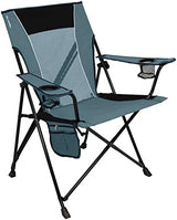 Kijaro Portable Camping Chairs - Enjoy the Outdoors with a Versatile Folding Sports Chair for Outdoor & Lawn - Dual Lock Feature Locks Position – Hallet Peak Gray