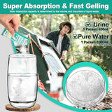 PortablePortable Toilet Gel, Poo Powder for Portable Toilet, Camping Toilet Gel, Pee Powder, Portable Toilet Powder for Outdoor Camping and Hiking Toilet Gel Powder