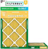 Filterbuy 12x30x1 Air Filter MERV 11 Allergen Defense (2-Pack), Pleated HVAC AC Furnace Air Filters Replacement (Actual Size: 11.88 x 29.88 x 0.75 Inches)