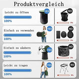 ALEVMOOM XXL Portable Toilet for Camping,880lbs Capacity,19.7" H Adjustable Portable Toilet with 7 Garbage Bags,Porta Potty for Adults,Collapsible Luggable Loo for Camping/Travel/Hiking/Car