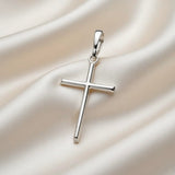 silverzone77 Cross Sterling Silver 925 Pendant Minimalistic Religious Unisex Jewelry