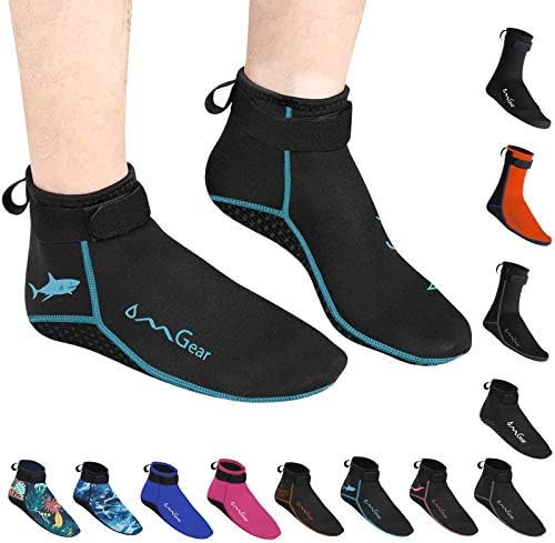 OMGear Water Socks Neoprene Socks Beach Booties 3mm 5mm Anti-Slip Wetsuit Footwear Fin Swim Sand Proof Socks