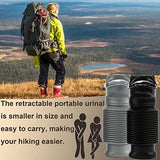 Scalable Emergency Urinal, 2 Pack 750ml Portable Toilet for Car, Portable Mini Outdoor Camping Travel Shrinkable Personal Mobile Toilet Potty Pee Bottle for Kids Adult