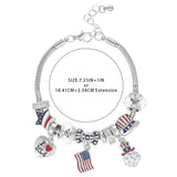 Madison Tyler Patriotic 4th of July Charm Bracelet for Women