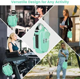 icolor Magnetic Gym Bag Water Bottle Carrier Holder with Phone Pockets & Shoulder Strap,5 Built-in Magnets Gym Bottle Pouch Sleeve,Magnetic Bag Gym Accessories Organizer for Men Women