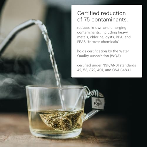 Brondell H2O+ Coral UC300 Three-Stage Undercounter Water Filtration System – Water Purifier with Designer Chrome Faucet – Quick Change Filter, WQA Gold Seal-Certified