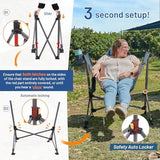TIMBER RIDGE Hammock Camping Chair, Oversized Swinging Chair with Adjustable Back and Seat Height, Portable Folding Rocking Camping Chair for Outdoor Lawn, Backyard and Patio, Supports 400lbs